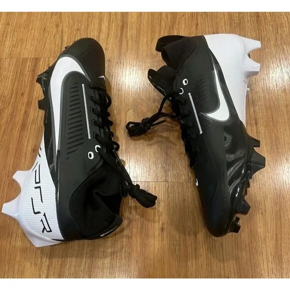 Nike Vapor Edge Pro 360 2 Men's Football Cleats DA5456-001 Black White SIZE 10.5