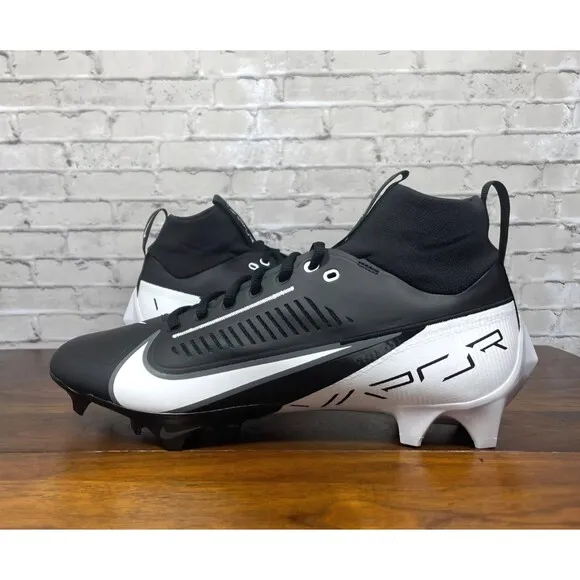 Nike Vapor Edge Pro 360 2 Men's Football Cleats DA5456-001 Black White SIZE 10.5