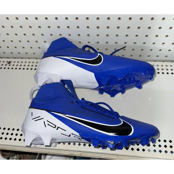 Nike Vapor Edge Pro 360 2 Mens Football Cleats Size 12 Royal Blue Black White