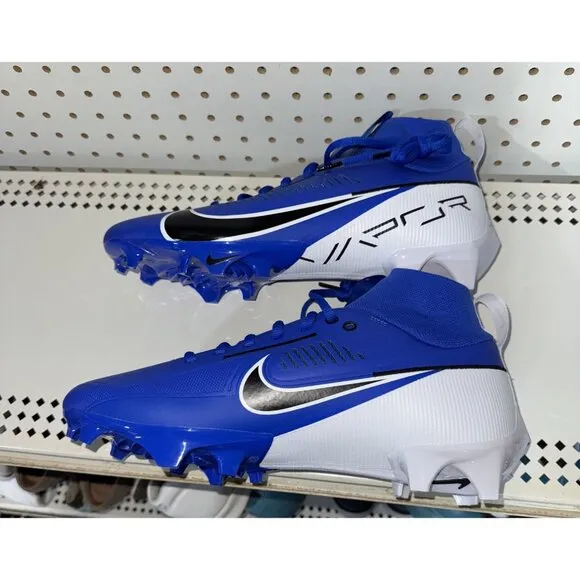 Nike Vapor Edge Pro 360 2 Mens Football Cleats Size 12 Royal Blue Black White