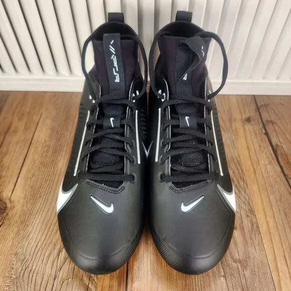 Nike Vapor Edge Pro 360 2 Mens Size 10 Black White Football Cleats DA5456-001