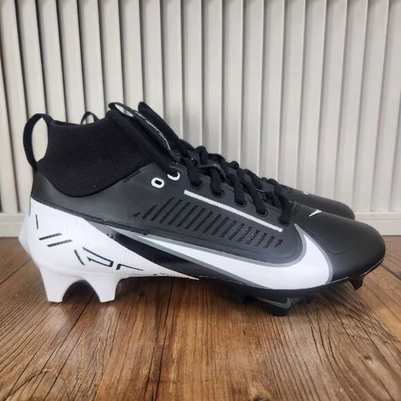 Nike Vapor Edge Pro 360 2 Mens Size 9 Black White Football Cleats DA5456-001
