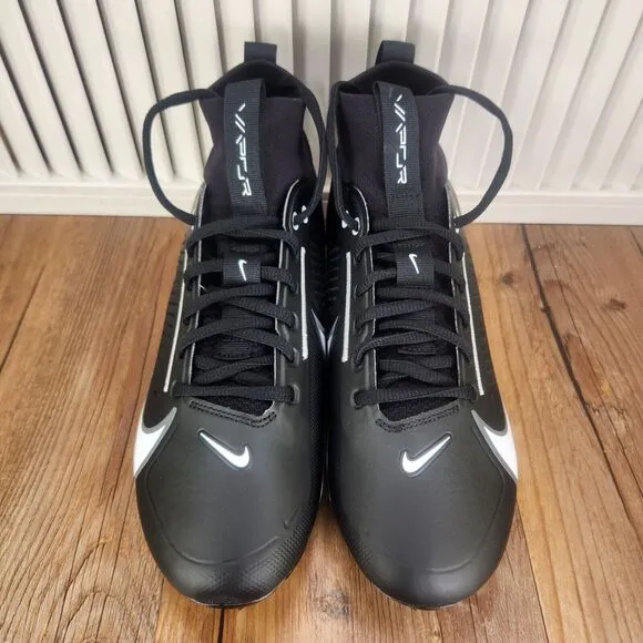 Nike Vapor Edge Pro 360 2 Mens Size 9 Black White Football Cleats DA5456-001