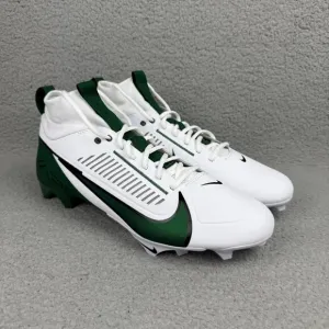 Nike Vapor Edge Pro 360 2 TB Mens 13 Shoes White Green Football Cleats Sneakers