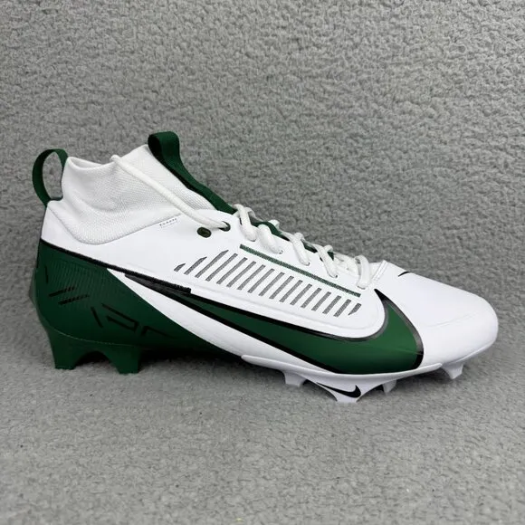 Nike Vapor Edge Pro 360 2 TB Mens 13 Shoes White Green Football Cleats Sneakers