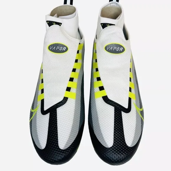 Nike Vapor Edge Pro 360 Football Cleats Gray/Volt/White DQ3670-071 Men’s Sz 11.5