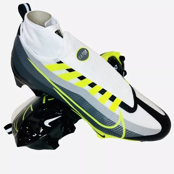 Nike Vapor Edge Pro 360 Football Cleats Gray/Volt/White DQ3670-071 Men’s Sz 11.5