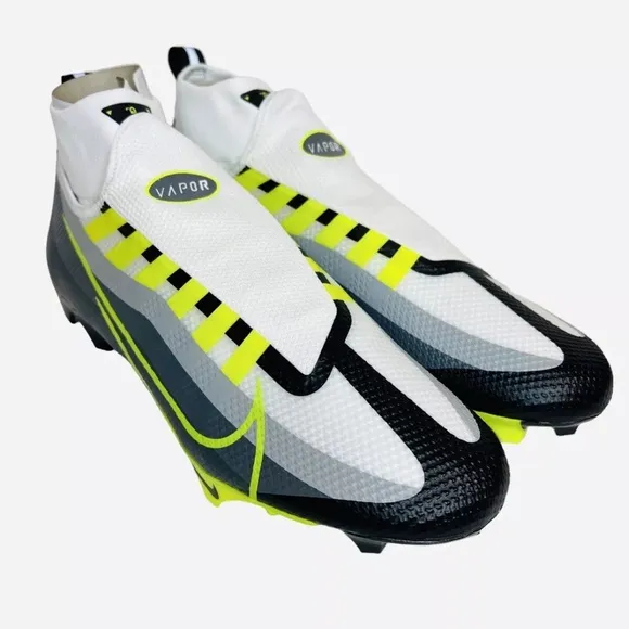 Nike Vapor Edge Pro 360 Football Cleats Gray/Volt/White DQ3670-071 Men’s Sz 11.5