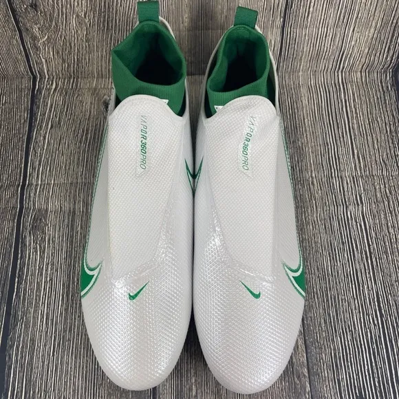 Nike Vapor Edge Pro 360 Football Cleats White Green AO8277-105 Men’s Size 16