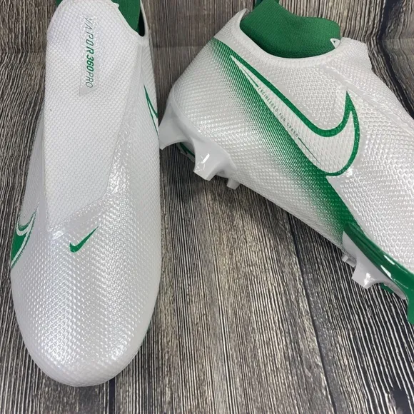 Nike Vapor Edge Pro 360 Football Cleats White Green AO8277-105 Men’s Size 16