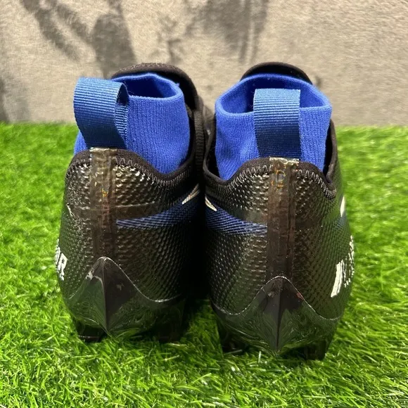 Nike Vapor Edge Pro 360 Mens 14 Black Blue Football Cleats Low New
