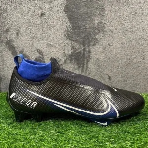 Nike Vapor Edge Pro 360 Mens 14 Black Blue Football Cleats Low New