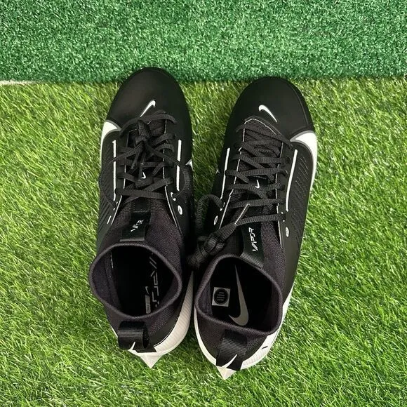 Nike Vapor Edge Pro‎ 360 Mens 14 Black White Football Cleats da5456-001 NEW