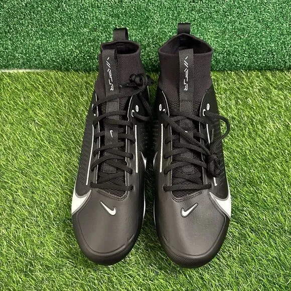 Nike Vapor Edge Pro‎ 360 Mens 14 Black White Football Cleats da5456-001 NEW