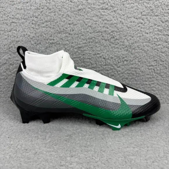 Nike Vapor Edge Pro 360 Mens 7 Shoes White Black Green Football Cleats Sneakers
