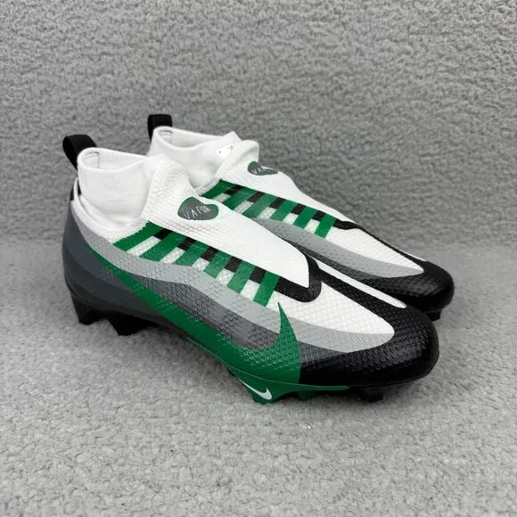 Nike Vapor Edge Pro 360 Mens 7 Shoes White Black Green Football Cleats Sneakers