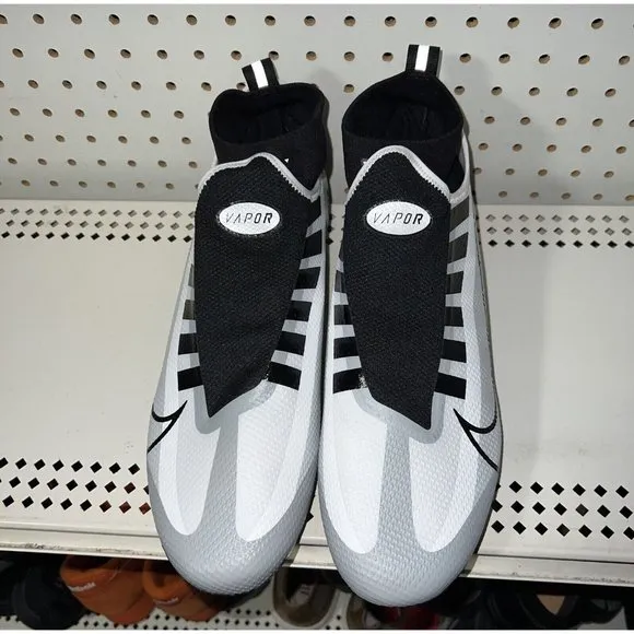Nike Vapor Edge Pro 360 Mens Football Cleats Size 13 Gray White Black