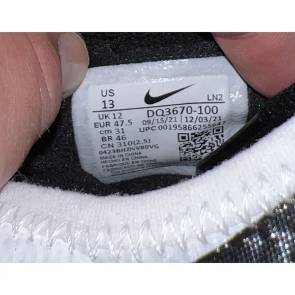 Nike Vapor Edge Pro 360 Mens Football Cleats Size 13 Gray White Black