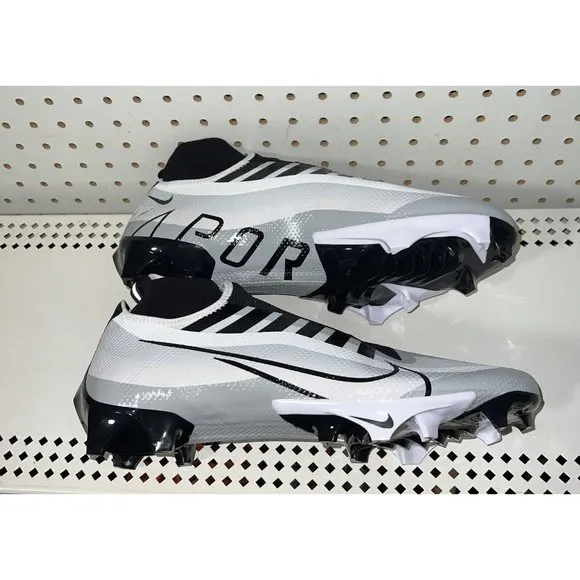 Nike Vapor Edge Pro 360 Mens Football Cleats Size 13 Gray White Black