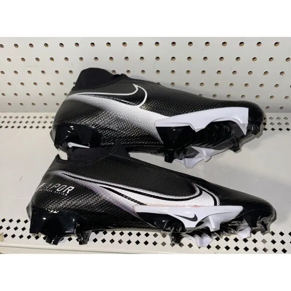 Nike Vapor Edge Pro 360 Mens Football Cleats Size 14 WIDE Black White CV6348-001