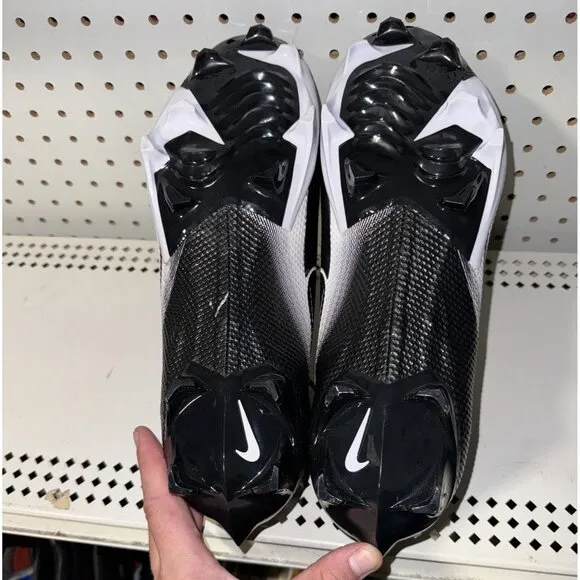 Nike Vapor Edge Pro 360 Mens Football Cleats Size 14 WIDE Black White CV6348-001
