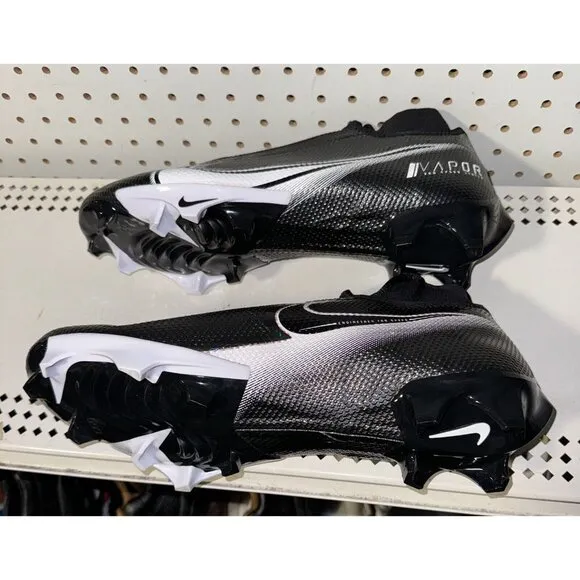 Nike Vapor Edge Pro 360 Mens Football Cleats Size 14 WIDE Black White CV6348-001