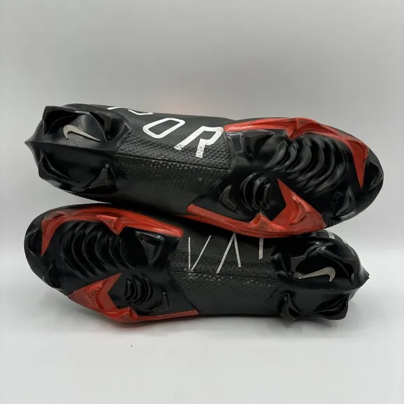 Nike Vapor Edge Pro 360 Sneakers Cleats Men's Size 11.5 Black Team Orange
