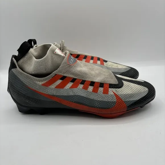 Nike Vapor Edge Pro 360 Sneakers Cleats Men's Size 11.5 Black Team Orange