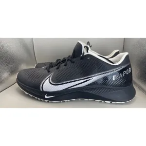 Nike Vapor Edge Pro Turf Football Shoes Mens Size 12  Black White CD0086-001 EUC
