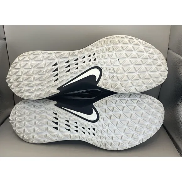 Nike Vapor Edge Pro Turf Football Shoes Mens Size 12  Black White CD0086-001 EUC