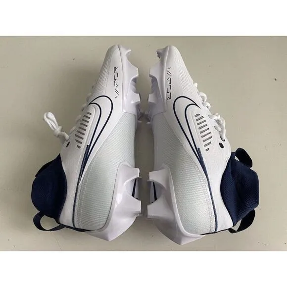 Nike Vapor Edge Pro 360 2 Football Cleats White Navy Blue FN7759-102 Men’s 13.5