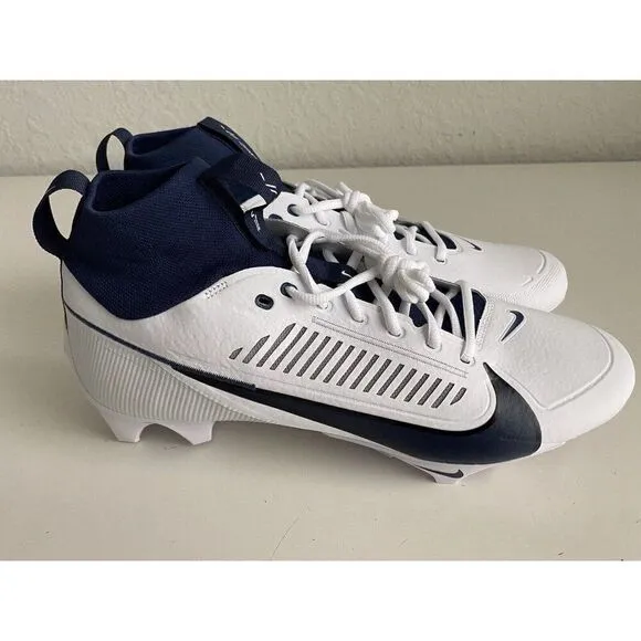 Nike Vapor Edge Pro 360 2 Football Cleats White Navy Blue FN7759-102 Men’s 13.5