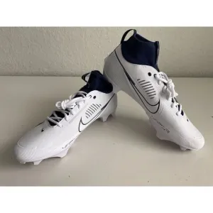 Nike Vapor Edge Pro 360 2 Football Cleats White Navy Blue FN7759-102 Men’s 13.5