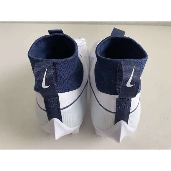 Nike Vapor Edge Pro 360 2 Football Cleats White Navy Blue FN7759-102 Men’s 13.5