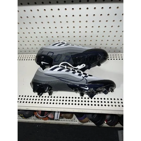 Nike Vapor Edge Speed 360 Mens Football Cleats Size 14 Gray Navy Blue White