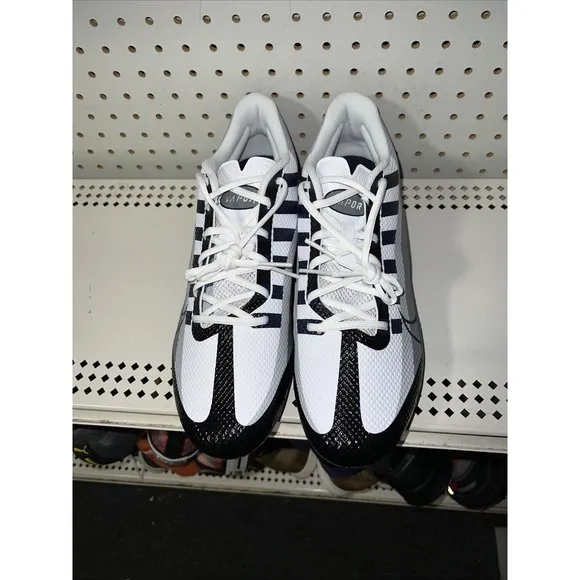Nike Vapor Edge Speed 360 Mens Football Cleats Size 14 Gray Navy Blue White
