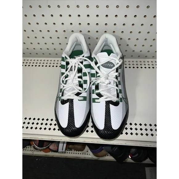 Nike Vapor Edge Speed 360 Mens Football Cleats Size 8.5 Gray White Green Black