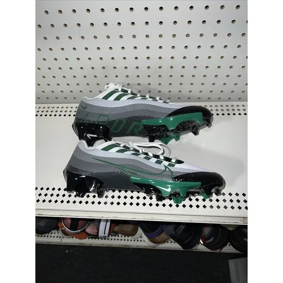 Nike Vapor Edge Speed 360 Mens Football Cleats Size 8.5 Gray White Green Black
