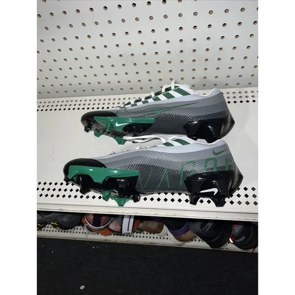 Nike Vapor Edge Speed 360 Mens Football Cleats Size 8.5 Gray White Green Black