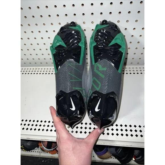 Nike Vapor Edge Speed 360 Mens Football Cleats Size 8.5 Gray White Green Black
