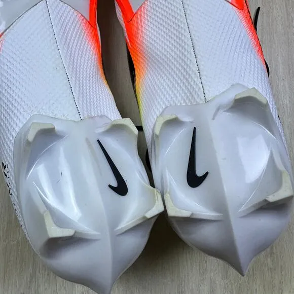 Nike Vapor Edge Speed 360 Premium White Neon Football Cleats CD0083-100 Men's 16