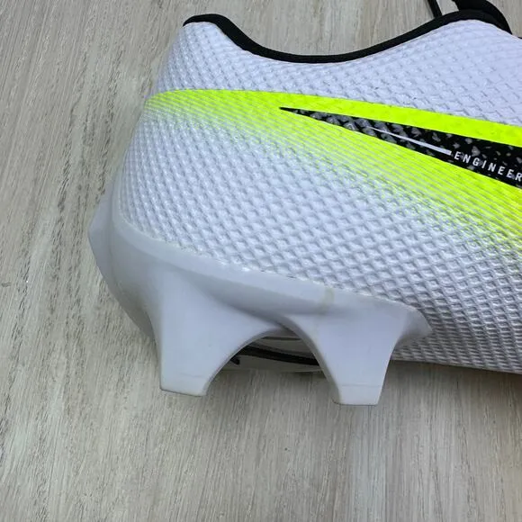 Nike Vapor Edge Speed 360 Premium White Neon Football Cleats CD0083-100 Men's 16