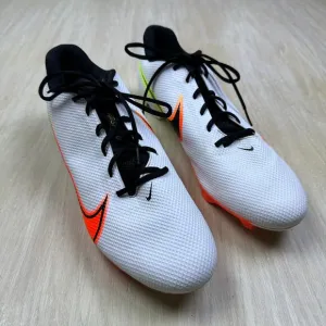 Nike Vapor Edge Speed 360 Premium White Neon Football Cleats CD0083-100 Men's 16