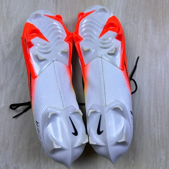 Nike Vapor Edge Speed 360 Premium White Neon Football Cleats CD0083-100 Men's 16