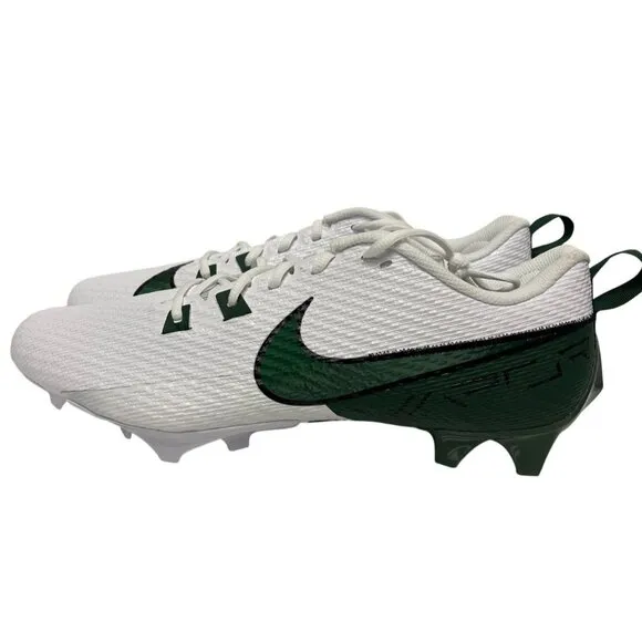 Nike Vapor Edge Speed 360 White &amp; Green Football Cleats Men's Size 14 Shoes