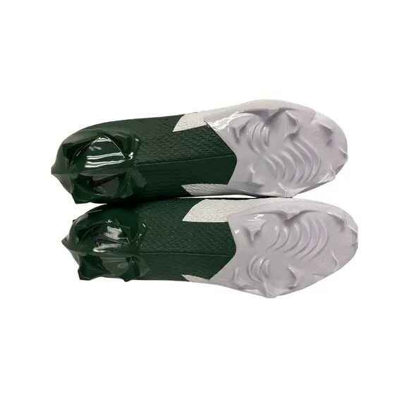 Nike Vapor Edge Speed 360 White &amp; Green Football Cleats Men's Size 14 Shoes