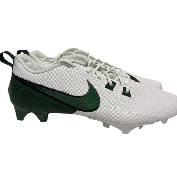Nike Vapor Edge Speed 360 White &amp; Green Football Cleats Men's Size 14 Shoes