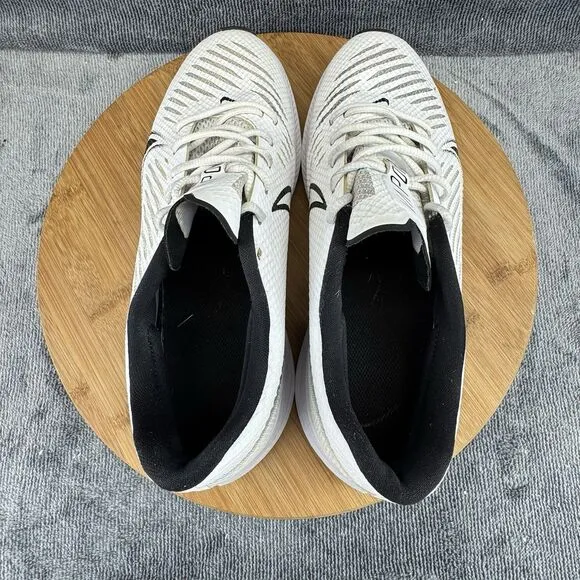 Nike Vapor Edge Turf Shoes Mens Size 7.5 Cleats White Black Football Sneakers