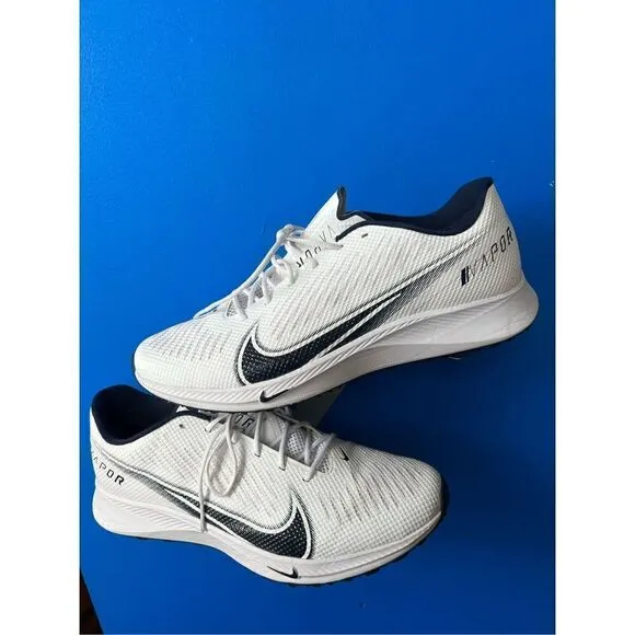 Nike Vapor Edge Turf White/navy blue Football Shoes Men’s Size 15 CV6353-103
