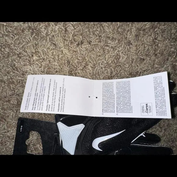 Nike Vapor Jet 7.0 Football Gloves Youth Black/White
